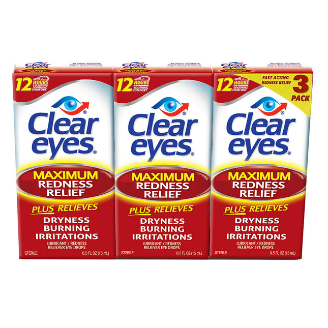 Prestige | Prestige Clear Eyes Redness Reliever Eye Drops, 3 pk./45mL | 84081