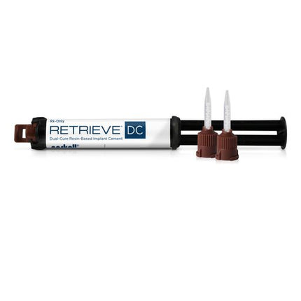 Retrieve DC Implant Cement Kit: 5ml Cartridge + 10 Brown Tips | S251 | Parkell | SurgiMac