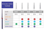 Round End Taper Disposable Diamond 10/Pk | SurgiMac Dental Supply