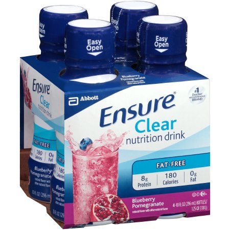 Oral Supplement Ensure Clear Blueberry Pomegranate Flavor Liquid Bottle 56500