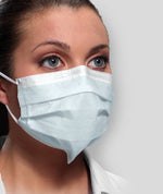 Ultra Sensitive Earloop Mask w/Secure Fit Mask Technology, Blue, 50/bx | SurgiMac Dental Supply