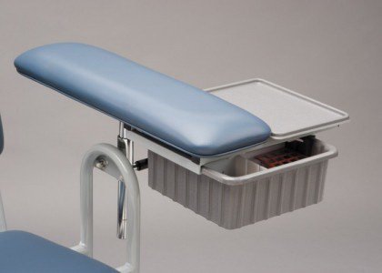 Blood Draw Chair Accessory Tray Drawer and Drawer Assembly For Blood Drawing Chairs