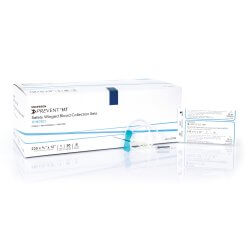 McKesson Prevent Blood Collection Set 23 Gauge 3/4 Inch Needle Length Safety Needle 12 Inch Tubing Sterile | SurgiMac Dental Supply