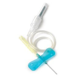 McKesson Prevent Blood Collection Set 23 Gauge 3/4 Inch Needle Length Safety Needle 12 Inch Tubing Sterile | SurgiMac Dental Supply