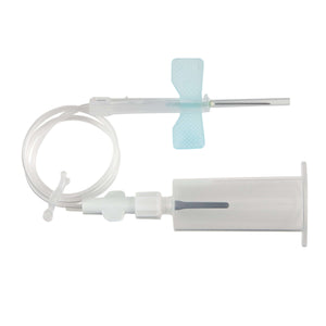 K-Shield Advantage Blood Collection Set with Holder 23 Gauge 3/4 Inch Needle Length Safety Needle 12 Inch Tubing Sterile | SurgiMac Dental Supply