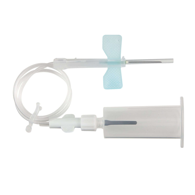 K-Shield Advantage Blood Collection Set with Holder 23 Gauge 3/4 Inch Needle Length Safety Needle 12 Inch Tubing Sterile | SurgiMac Dental Supply