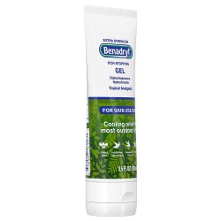 Itch Relief Benadryl 2% Strength Gel 3.5 oz. Tube