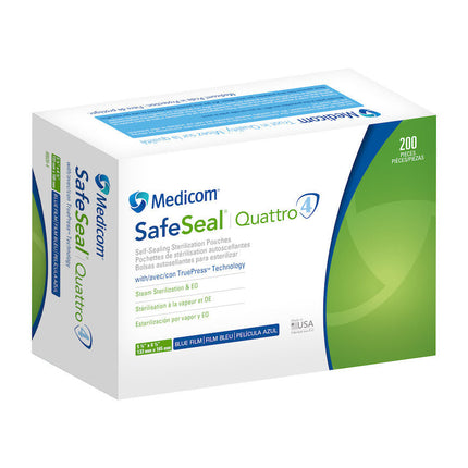 Medicom | Quattro Sterilization Pouch, 200/Bx, 10 Bx/Cs | 88015-4