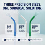 SurgiMac Surgical Aspirating Tips, White, 1/8" Diameter, MacSafe, 100/Box, 20bx/Case