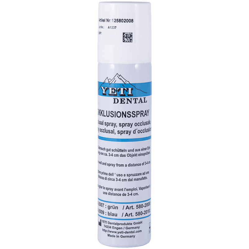 Yeti blue Occlusal Spray | SurgiMac Dental Supply