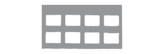 Perfect Pocket Film Mounts Vinyl/Blue 2-Rows, 8 Window Horizontal, Size 2, Box