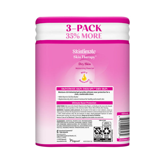 Skintimate Skin Therapy Moisturizing Shave Gel, 3 pk./9.5 oz. 903809
