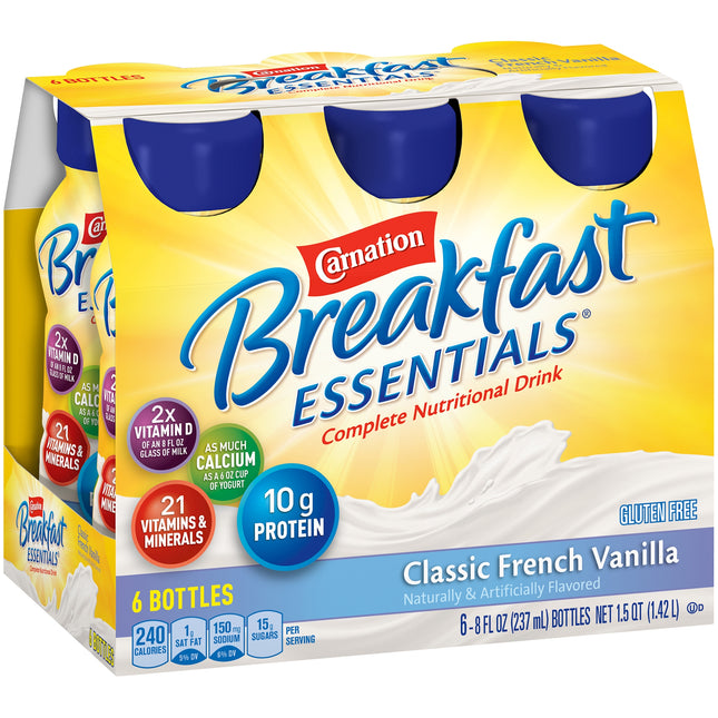 Nestle | Oral Supplement Carnation Breakfast Essentials French Vanilla Flavor Liquid | 12230501-1