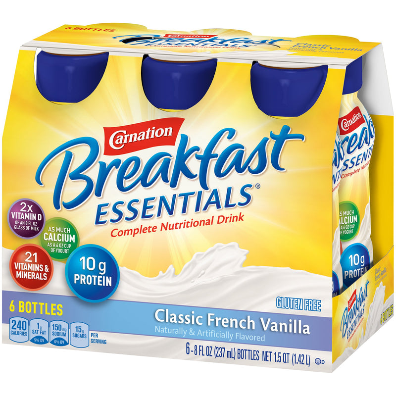 Oral Supplement Carnation Breakfast Essentials French Vanilla Flavor Liquid 12230501-1
