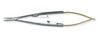 Premier Castroviejo Needle Holder with TC Tungsten Carbide Inserts and gold