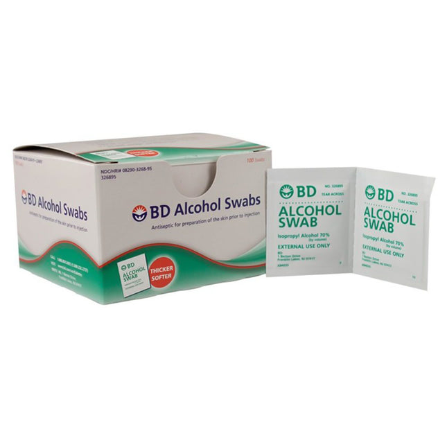 BD | Alcohol Prep Pad BD™ 70% Strength Isopropyl Alcohol Individual Packet NonSterile | 326895