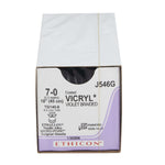 Coated Vicryl™ Polyglactin 910 TG140-8 3/8 Circle Spatula Needle Size 7-0 Braided | SurgiMac Dental Supply