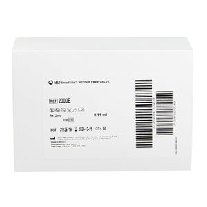 BD SmartSite 2000E Needleless Connector Negative Displacement Valve for IV Therapy, Monoport & Tri-port 2000E-1