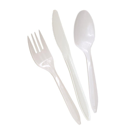 Fork Dart Medium Weight White Polypropylene