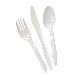 Fork Dart Medium Weight White Polypropylene | SurgiMac Dental Supply