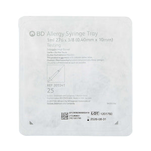BD PrecisionGlide 1 mL Standard Allergy Tray - 27 Gauge, 3/8 Inch Non-Safety Thin Wall Needle | SurgiMac Dental Supply