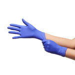 Exam Glove McKesson Confiderm 3.0 250 per Box NonSterile Nitrile Standard Cuff Length Textured Fingertips Blue Chemo Tested / Fentanyl Tested