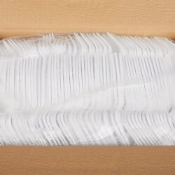 Fork McKesson Heavy Weight White Polypropylene | SurgiMac Dental Supply