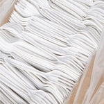 Fork McKesson Medium Weight White Polypropylene | SurgiMac Dental Supply