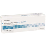 Sterilization Pouch McKesson Ethylene Oxide (EO) Gas / Steam 3-1/2 X 9 Inch Transparent Blue / White Self Seal Paper / Film | SurgiMac Dental Supply