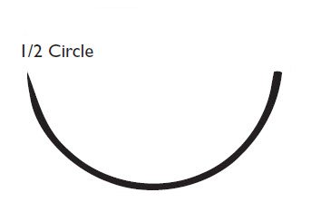 Absorbable Suture with Needle PolySyn Polyglycolic Acid T 1/2 Circle Taper Point Needle Size 3 - 0 Braided | 311B | Corza Medical | SurgiMac