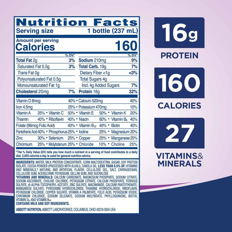 Oral Supplement Ensure High Protein Therapeutic Nutrition Shake Vanilla Flavor Liquid 64136-1