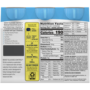 Oral Supplement Boost Glucose Control Rich Chocolate Flavor Liquid 12109986-1