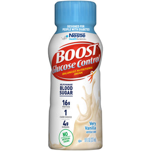 Oral Supplement Boost Glucose Control Very Vanilla Flavor Liquid Bottle 00041679157800-1