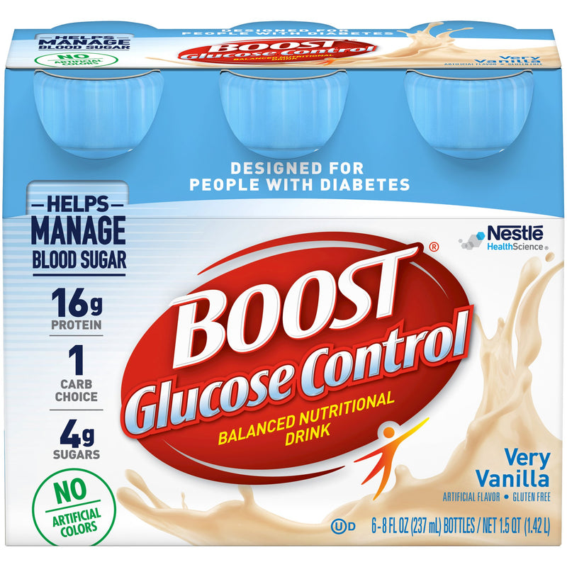 Oral Supplement Boost Glucose Control Very Vanilla Flavor Liquid Bottle 00041679157800-1