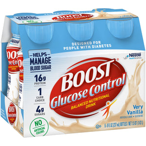 Oral Supplement Boost Glucose Control Very Vanilla Flavor Liquid Bottle 00041679157800-1