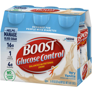 Oral Supplement Boost Glucose Control Very Vanilla Flavor Liquid Bottle 00041679157800-1