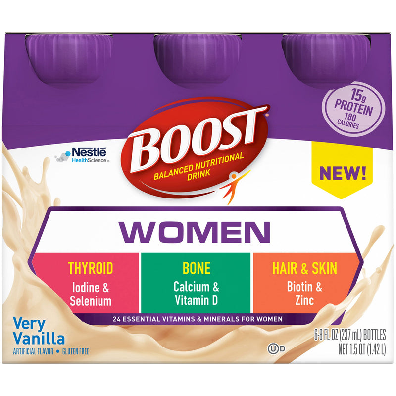 Oral Supplement Boost Women Very Vanilla Flavor Liquid 00041679473733-1