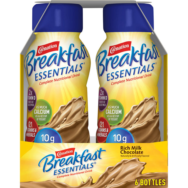 Nestle | Oral Supplement Carnation Breakfast Essentials Rich Milk Chocolate Flavor Liquid | 12230369-1