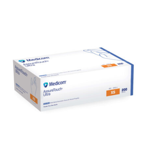 AssureTouch Ultra Nitrile Exam Gloves, PF, Latex-free, Textured fingertips, Violet Blue, 200/bx, 10 bx/cs