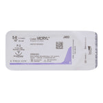 Absorbable Suture with Needle Coated Vicryl™ Polyglactin 910 P-3 3/8 Circle Precision Reverse Cutting Needle Size 5-0 Braided | SurgiMac Dental Supply