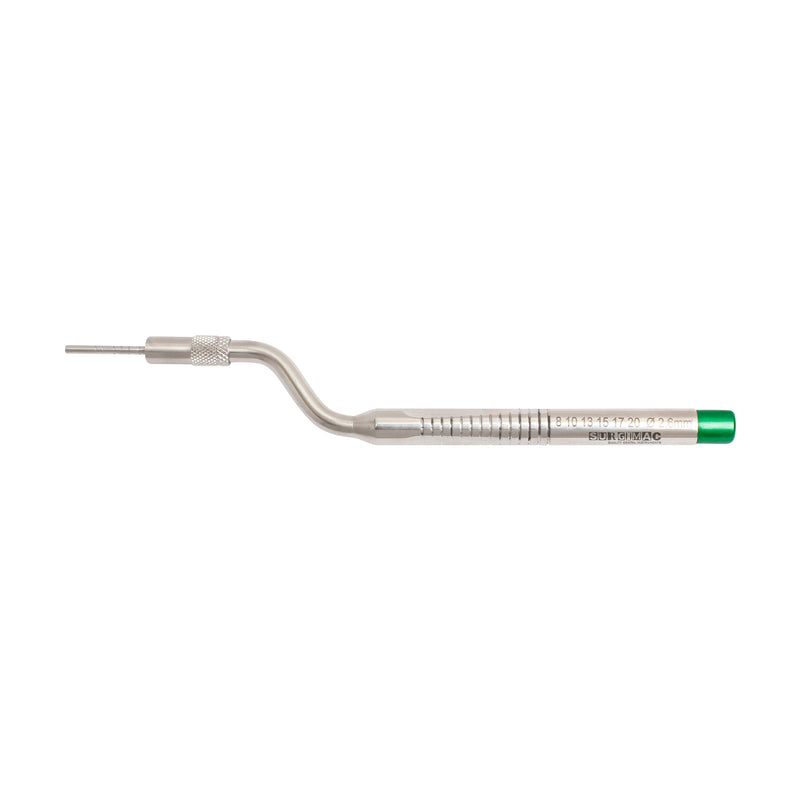 SurgiMac Angled Sinus Osteotomes L-Key Stops Concave Diameter 2.6, Stainless Steel, Pro Series, 1/Pk | SurgiMac Dental Supply
