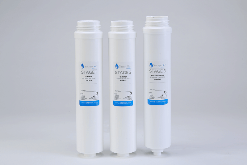Sterisil AC+ Cartridge Replacement Kit Stages 1, 2, 3 & Class B UVBulb | SurgiMac Dental Supply
