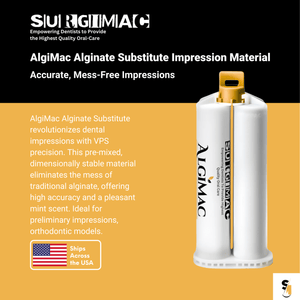 SurgiMac Alginate Substitute, Fast Set Mint Flavor, Box of 8-50mL Cartridges, AlgiMac, 1/Pk | SurgiMac Dental Supply