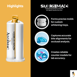 SurgiMac Alginate Substitute, Fast Set Mint Flavor, Box of 8-50mL Cartridges, AlgiMac, 1/Pk | SurgiMac Dental Supply