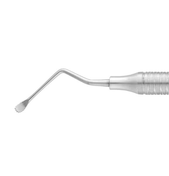 SurgiMac #11 Miller Surgical Curette, 4.5mm Non-Serrated Spoon, 40° Angled Shank, Stainless Steel, Air Series, 1/Pk | SurgiMac Dental Supply