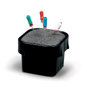 Assist-Stand Endo Black, Square Shape With Rounded Corners, Dense Foam Cleans | SurgiMac Dental Supply