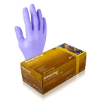 Aurelia Amazing Nitrile Violet Powder-Free Gloves, Finger Tip Texture - 10bx/Case | SurgiMac Dental Supply