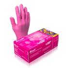 Aurelia Blush Nitrile Gloves, Finger Tip Texture - 10bx/Case | SurgiMac Dental Supply