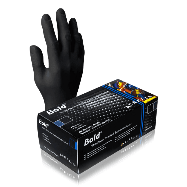 Aurelia Bold Nitrile Exam Gloves, Latex Free, Micro Texture - 10bx/Case | SurgiMac Dental Supply