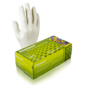 Aurelia Distinct Latex Gloves, Powder Free, Honeycomb Texture - 10bx/Case | SurgiMac Dental Supply